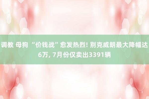 调教 母狗 “价钱战”愈发热烈! 别克威朗最大降幅达6万， 7月份仅卖出3391辆