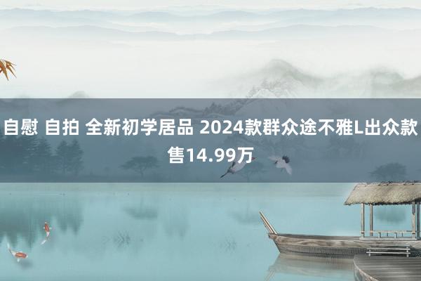 自慰 自拍 全新初学居品 2024款群众途不雅L出众款售14.99万