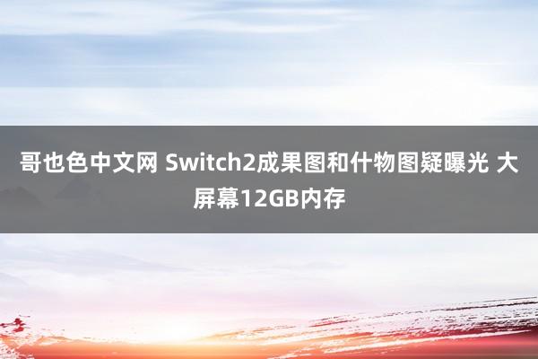 哥也色中文网 Switch2成果图和什物图疑曝光 大屏幕12GB内存