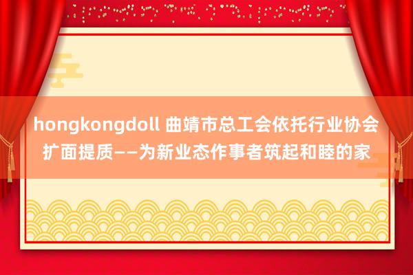 hongkongdoll 曲靖市总工会依托行业协会扩面提质——为新业态作事者筑起和睦的家