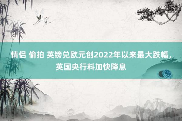 情侣 偷拍 英镑兑欧元创2022年以来最大跌幅，英国央行料加快降息