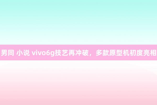 男同 小说 vivo6g技艺再冲破，多款原型机初度亮相