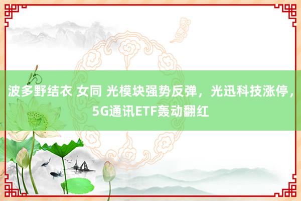 波多野结衣 女同 光模块强势反弹，光迅科技涨停，5G通讯ETF轰动翻红