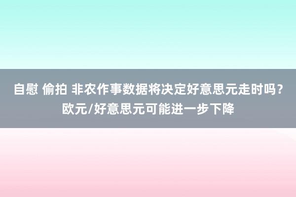 自慰 偷拍 非农作事数据将决定好意思元走时吗？欧元/好意思元可能进一步下降