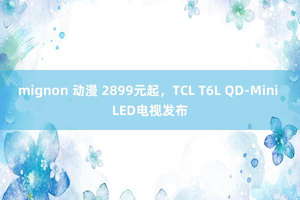 mignon 动漫 2899元起，TCL T6L QD-Mini LED电视发布