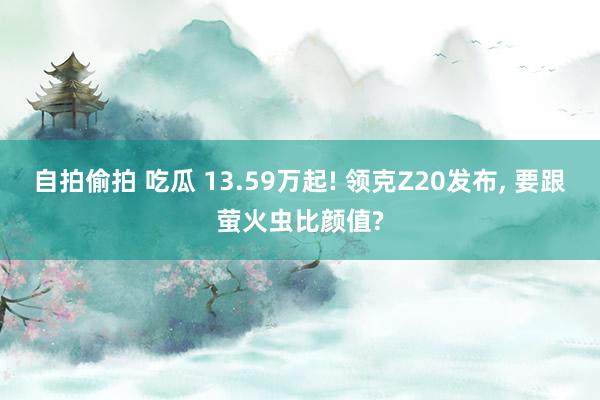 自拍偷拍 吃瓜 13.59万起! 领克Z20发布， 要跟萤火虫比颜值?