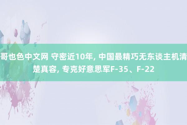 哥也色中文网 守密近10年， 中国最精巧无东谈主机清楚真容， 专克好意思军F-35、F-22