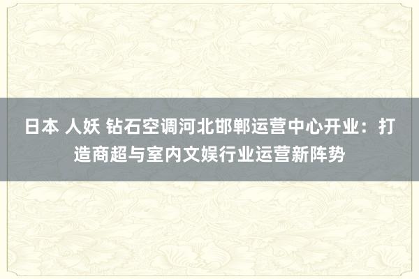 日本 人妖 钻石空调河北邯郸运营中心开业：打造商超与室内文娱行业运营新阵势